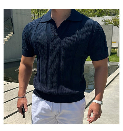 Elegante Strick-Poloshirts