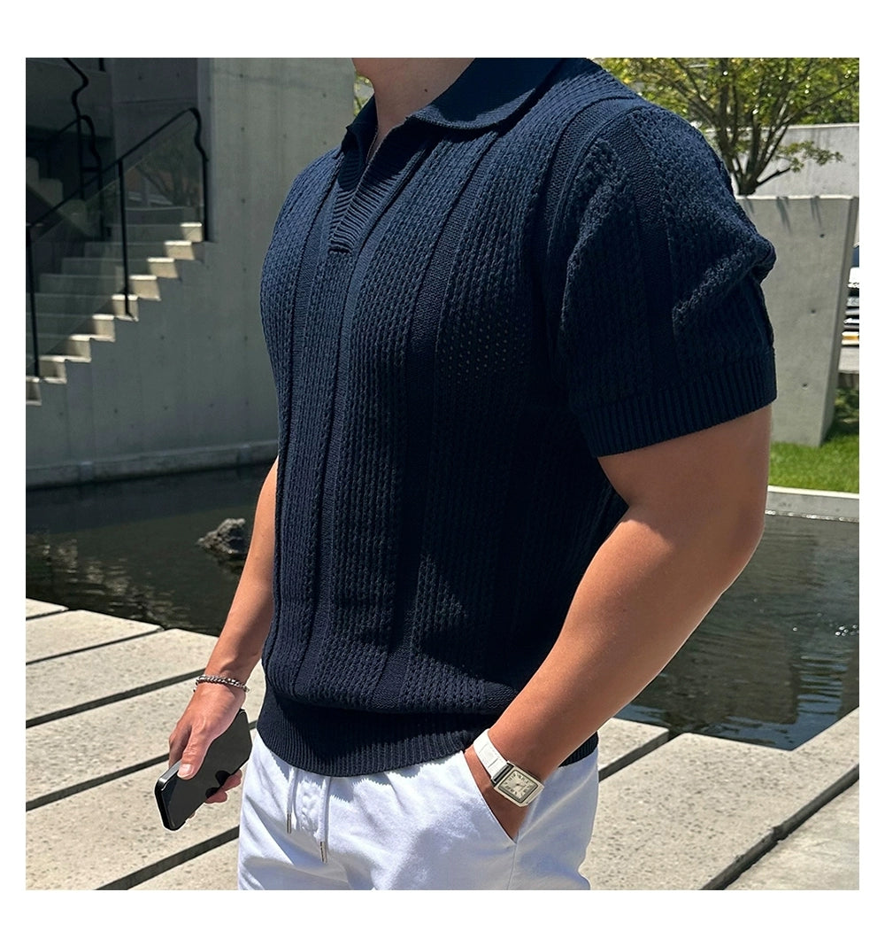 Elegante Strick-Poloshirts