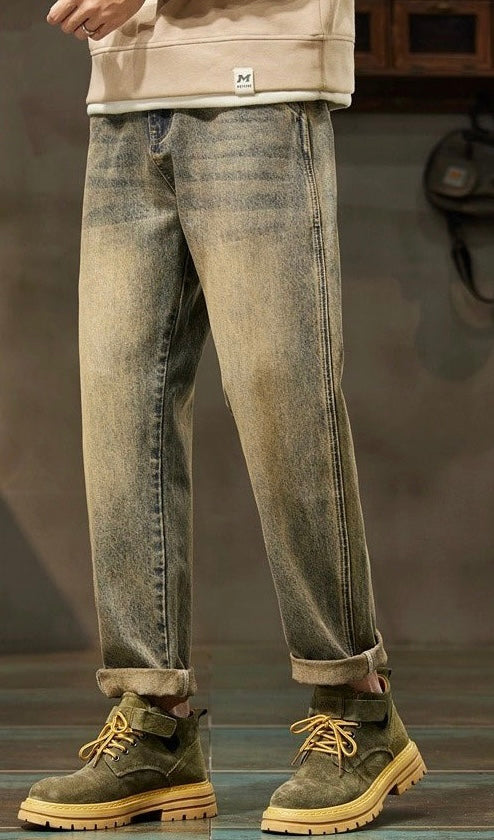 UrbanCraft Vintage Straight-Fit Jeans